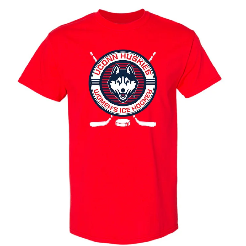 UConn - NCAA Women's Ice Hockey : Megan Woodworth - Sports Shersey T-Shirt-- Anti-Shrink Durable Soft