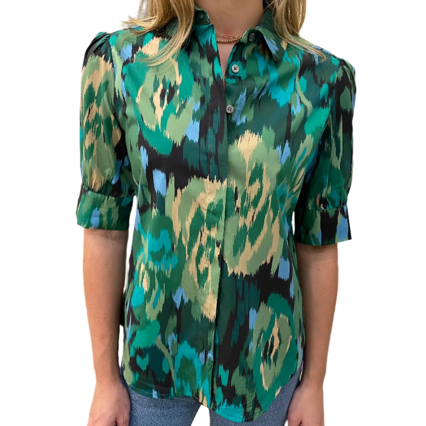 Alice Green Garden Blouse Elegant Lace Blouse