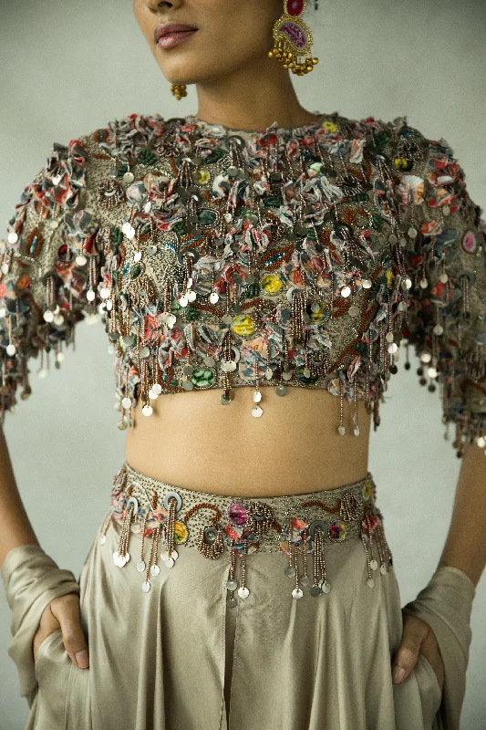 Chamma Chaamma Blouse Sweetheart Neck Blouse