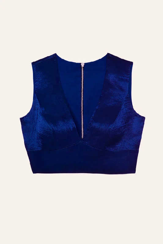 Canopy Clouds Blouse in Electric Blue Everyday Stylish Blouse