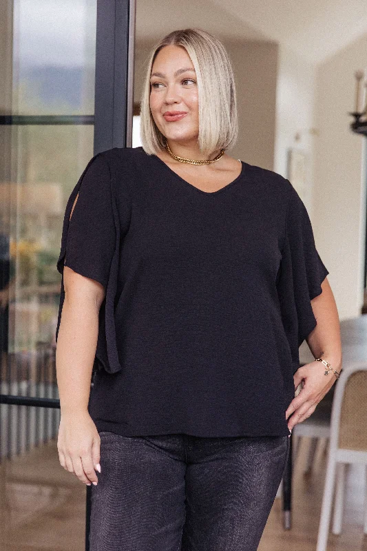 Hazel Blues® |  Around the World Draped Sleeve Blouse Soft Modal Blouse