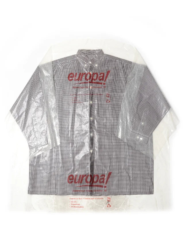 Paper Dry-Cleaned Button Shirt-- Striped Floral Plaid