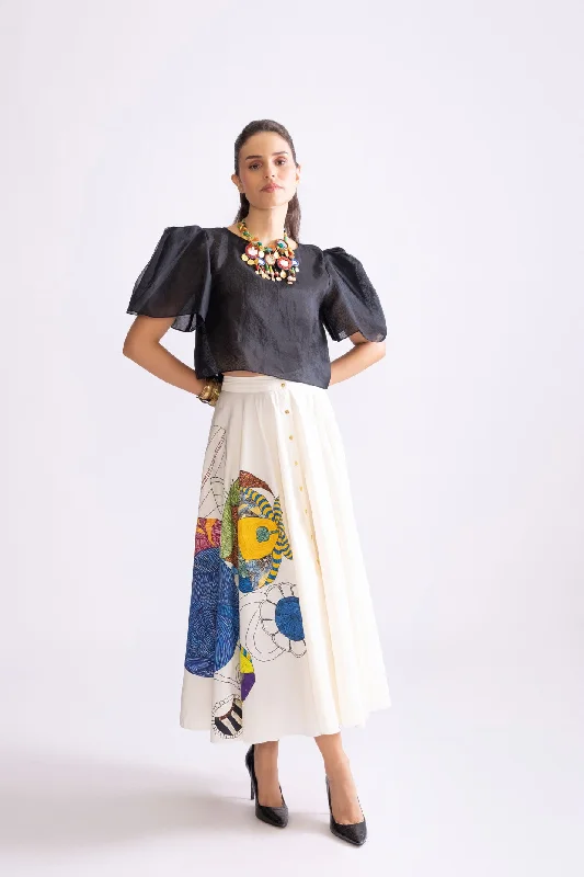 Joey Blouse And Cora Skirt Elegant Peplum Blouse