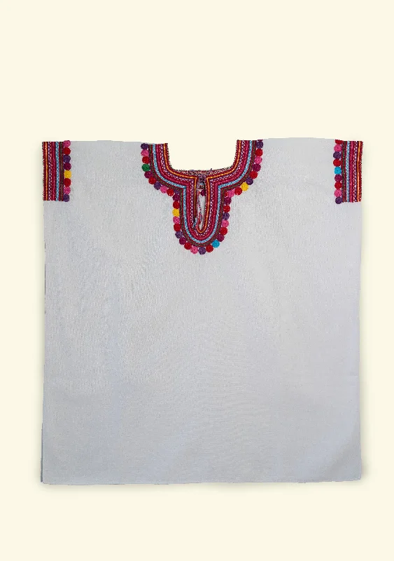 Traditional Cotton Blanket Blouse Peter Pan Blouse