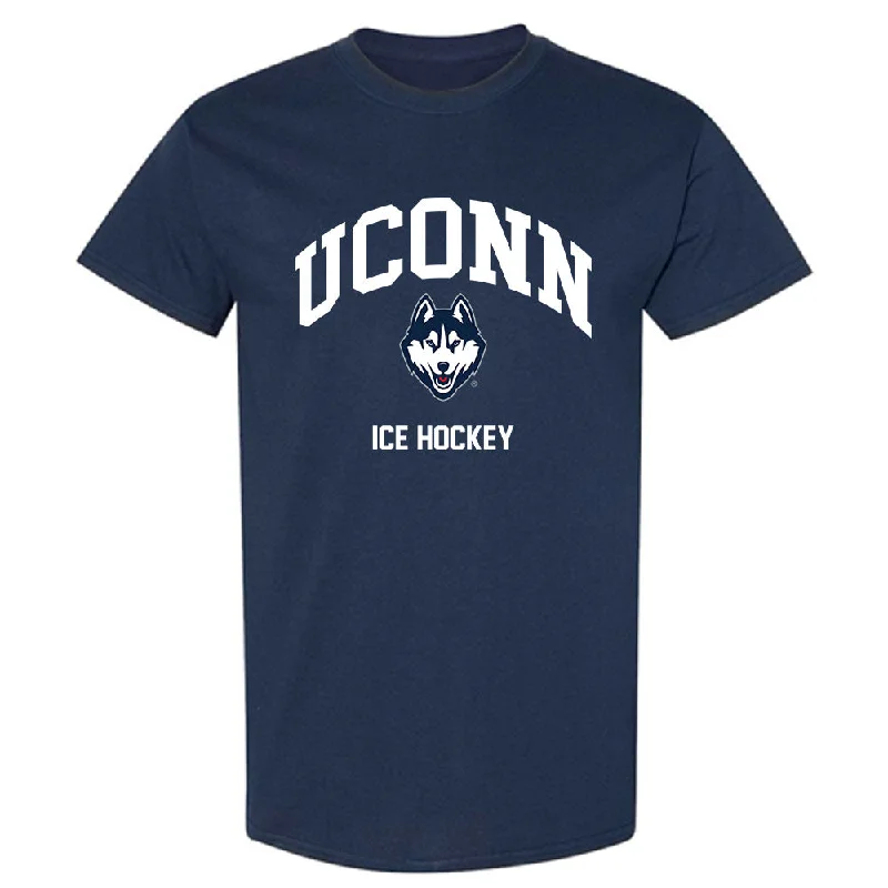 UConn - NCAA Women's Ice Hockey : Tia Chan - Classic Shersey T-Shirt-- Chenille Fabric Brocade Fabric Lace Fabric