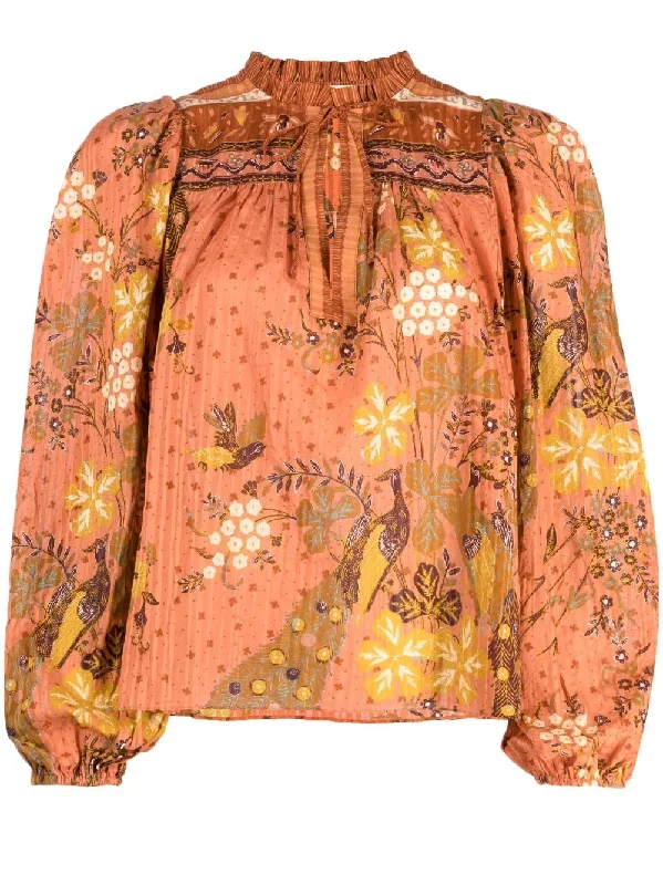 RANA TIE-NECK BLOUSE Soft Satin Blouse