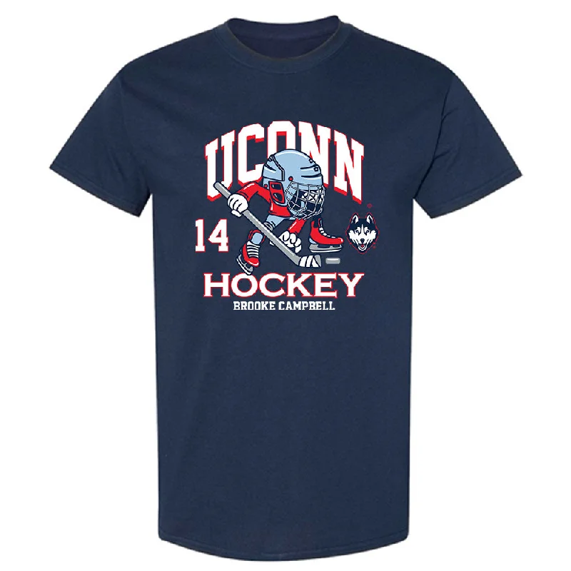 UConn - NCAA Women's Ice Hockey : Brooke Campbell - Fashion Shersey T-Shirt -- Basic T-Shirt Crew Neck Short Sleeve