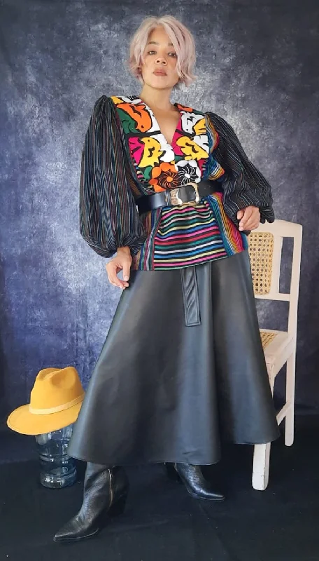 Clumped Cambaya Blouse Office Formal Blouse