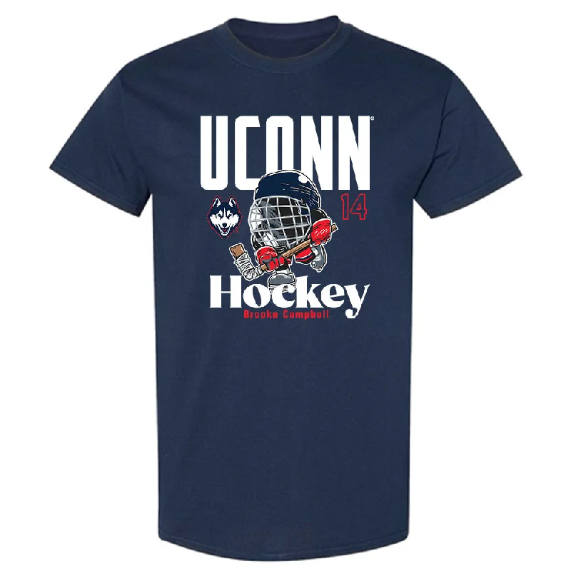 UConn - NCAA Women's Ice Hockey : Brooke Campbell - Fashion Shersey T-Shirt-- Polka Dot Checkered Tartan