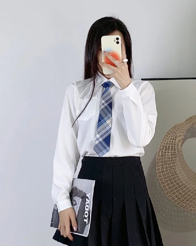 Merry's Club women's clothing, long-sleeved chiffon work top blouse button shirt white OL shirt Elegant Office Blouse