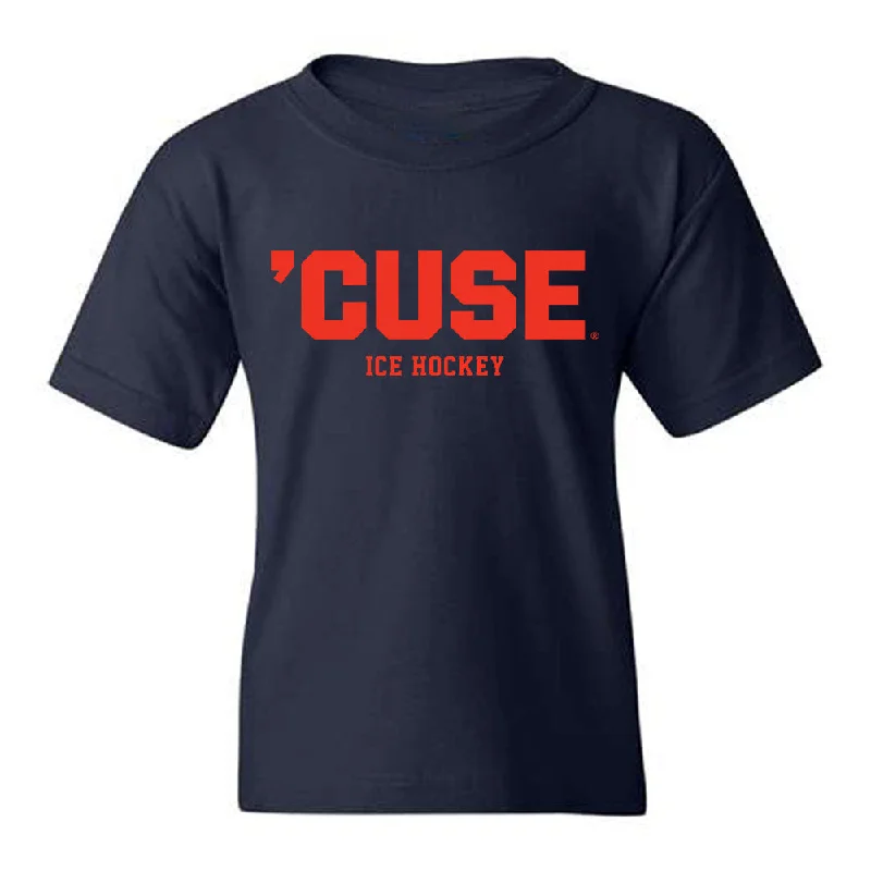 Syracuse - NCAA Women's Ice Hockey : Jocelyn Fiala - Youth T-Shirt-- Mesh Canvas Denim