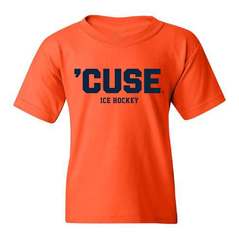 Syracuse - NCAA Women's Ice Hockey : Laura Leitner - Youth T-Shirt-- Collared Crew Neck Turtle Neck