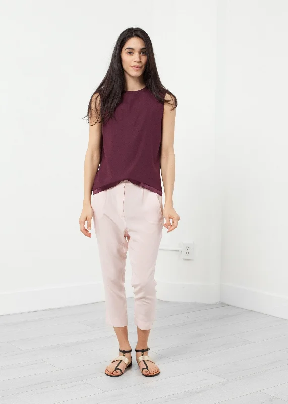Silk Drop Crotch Pant Lightweight Jogger Pants