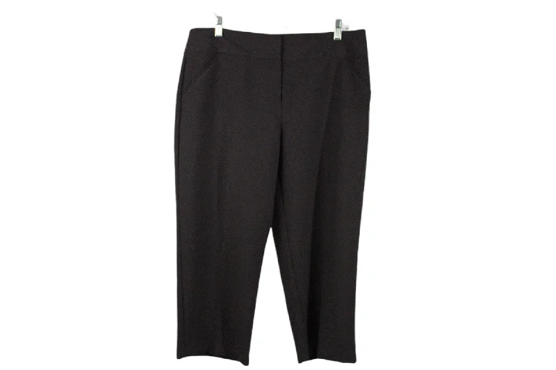 Nicole Miller Brown Capri Pant | 12 Comfy Athletic Pants