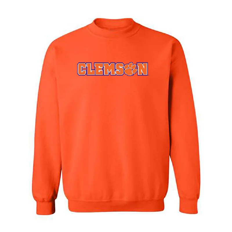 Clemson - NCAA Women's Gymnastics : Gabrielle Clark - Classic Shersey Crewneck Sweatshirt Hoodie with Half-Zip Sporty Casual