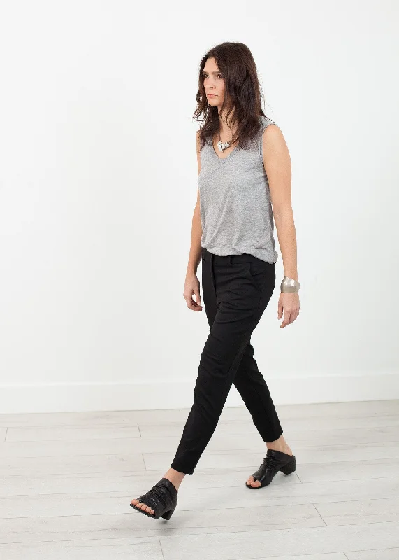 Stretch Fitted Pant in Black Cozy Maternity Pants