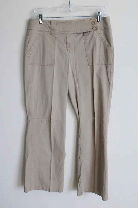 New York & Co. Tan Chino Flare Leg Pant | 8 Trendy Palazzo Pants