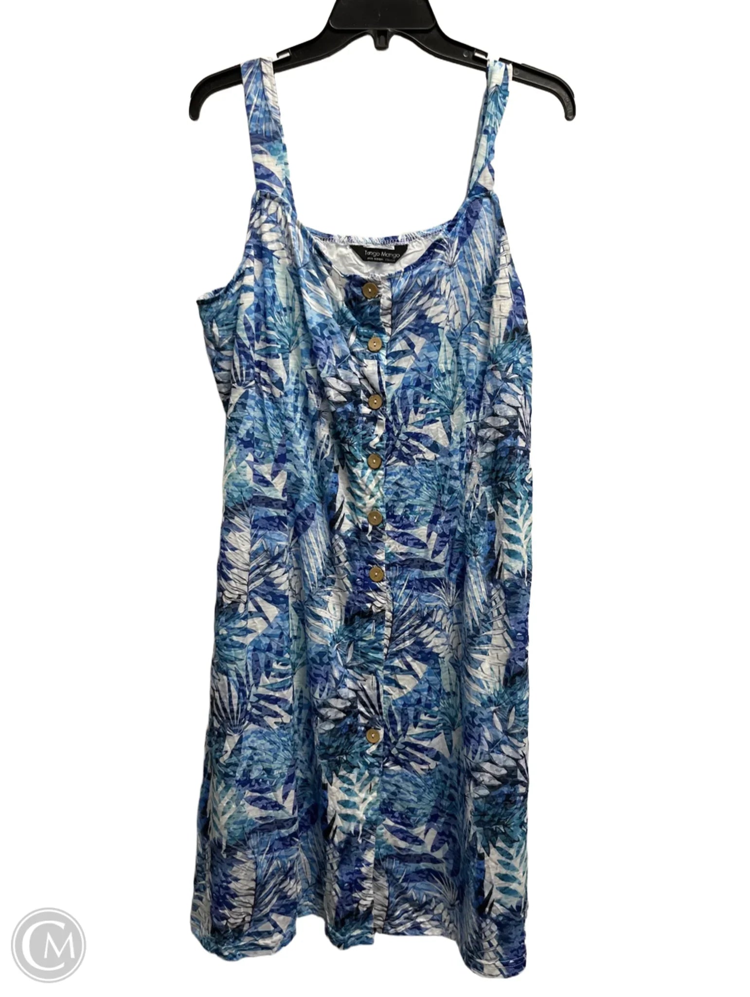 Dress Casual Short By  tango mango In Blue & White, Size: Xxl Maxi Flowy Bohemian