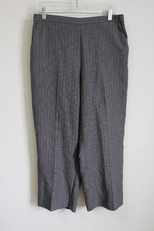 Alfred Dunner Gray Pant | 14 Petite Cozy Jogger Leggings