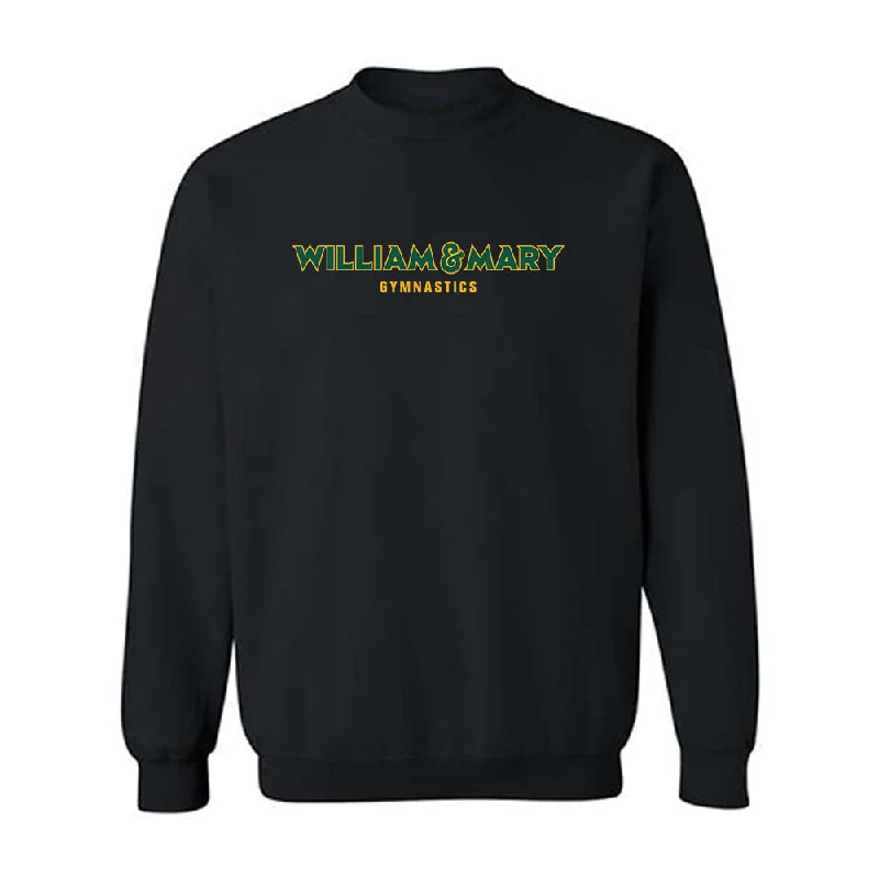 William & Mary - NCAA Women's Gymnastics : Samantha Burd - Crewneck Sweatshirt Hoodie with Snap Buttons Easy Quick