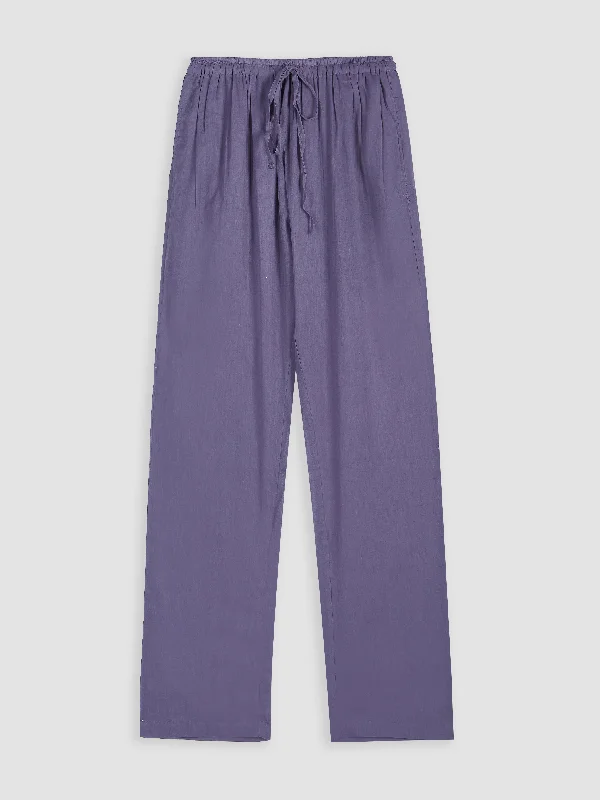 ESSENTIAL PANTS IN PURPLE Casual Skinny Fit Pants