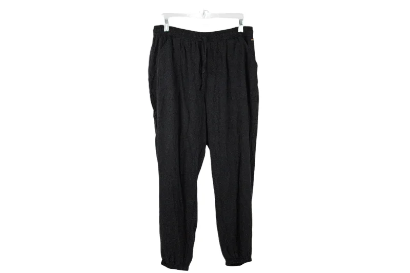 Victoria's Secret PINK Black Jogger Pant | L Soft Cotton Pants