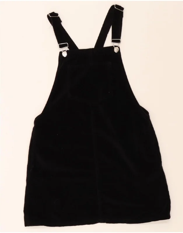 TOPSHOP Womens Dungarees Skirt US 6 Medium W30 Black chiffon skirt flowing