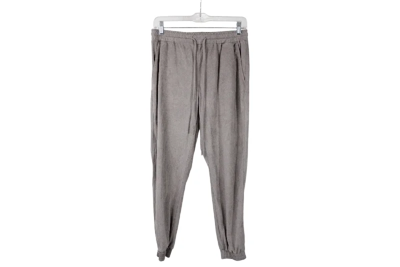 One Suede Finish Jogger Pant | XS Elegant Palazzo Trousers