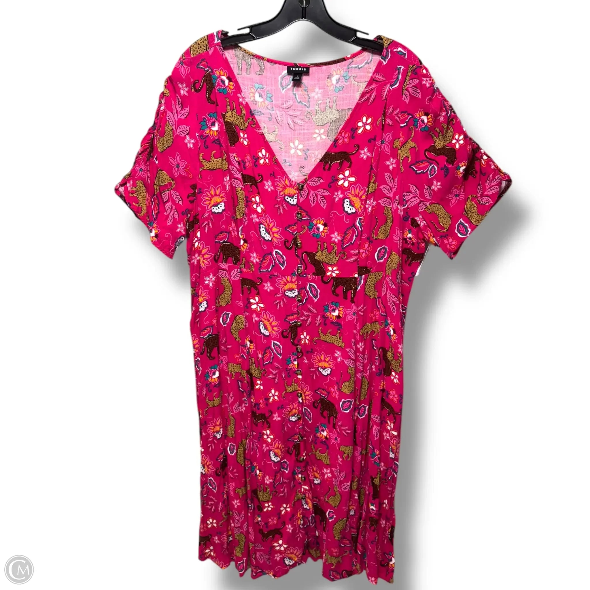 Dress Casual Midi By Torrid In Animal Print, Size: 3x Tunics New arrival
