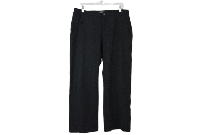 L.L. Bean Black Pant |14 Petite Slim-Fit Khaki Pants