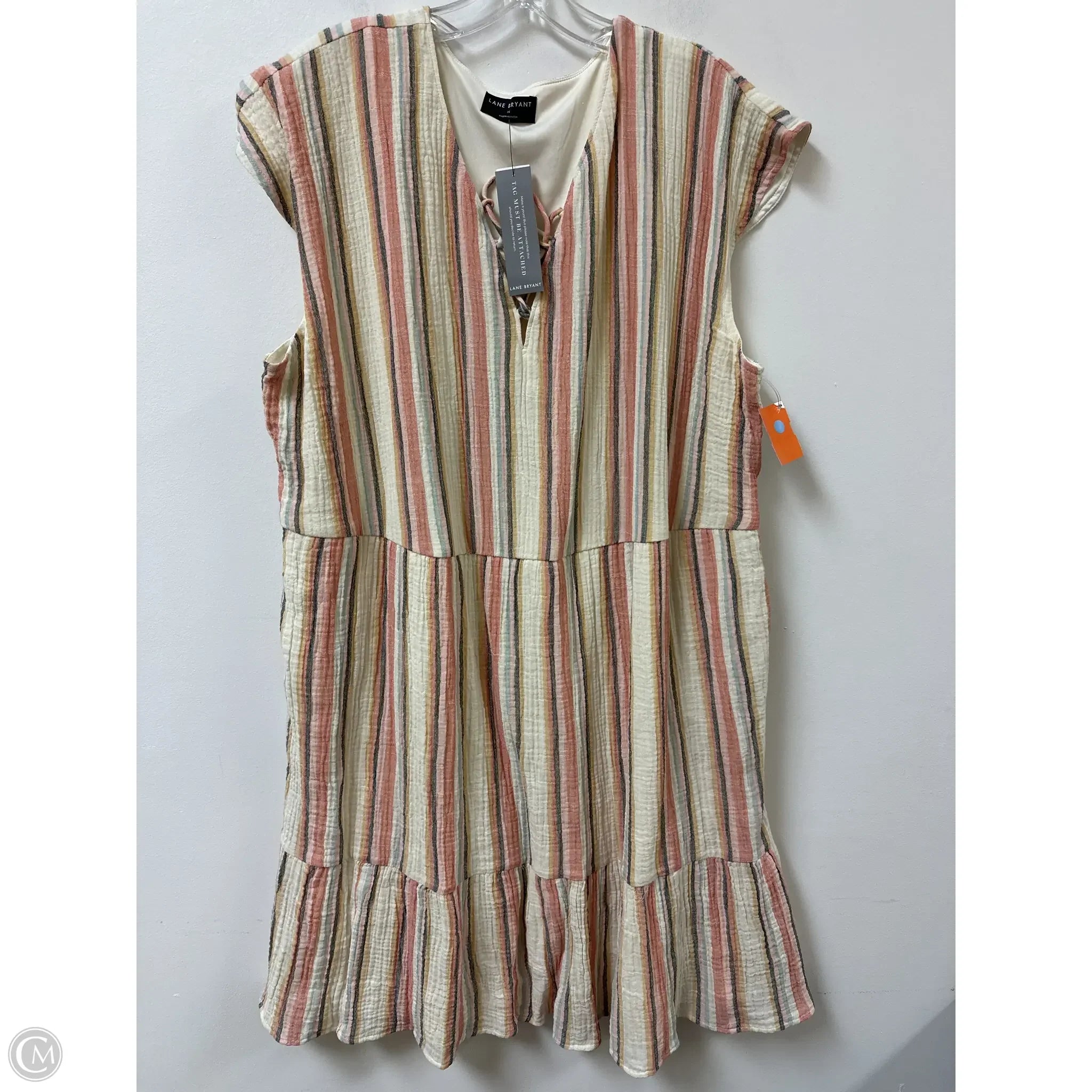 Dress Casual Short By Lane Bryant In Striped Pattern, Size: 1x Boatneck Modish Everyday