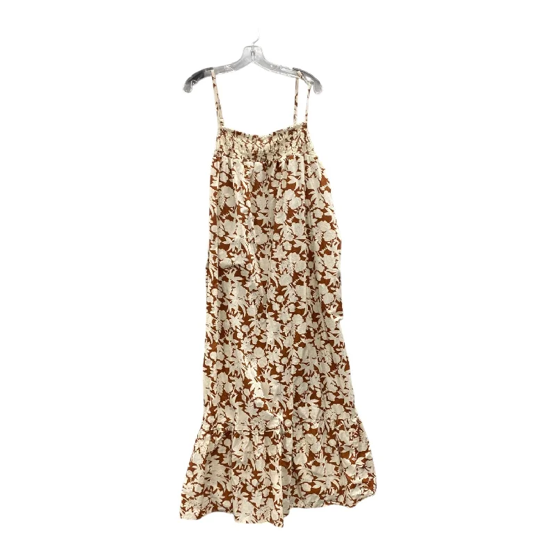 Dress Casual Maxi By Universal Thread In Brown, Size:2X Tunics Business professional