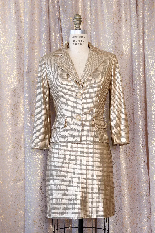 Makali Confetti Dot Skirt Suit S/M chiffon skirt lightweight