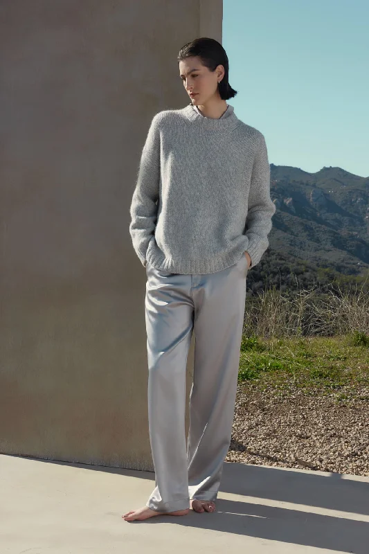 MODESTO SILK CHARMEUSE PANT Slim-Fit Leggings