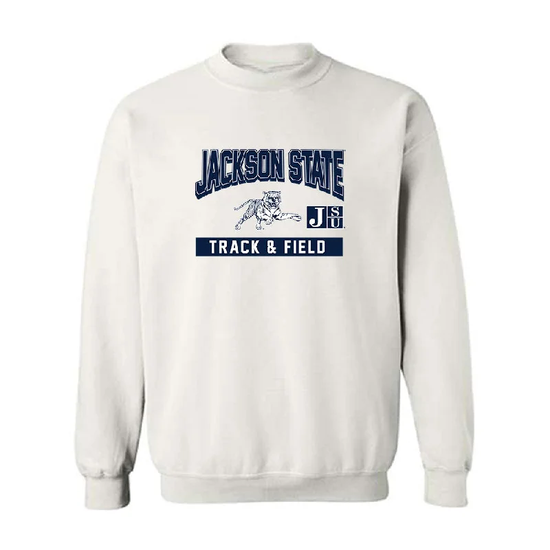 Jackson State - NCAA Women's Track & Field : Derriana Moss - Classic Fashion Shersey Crewneck Sweatshirt Graphic Hoodie Design Print