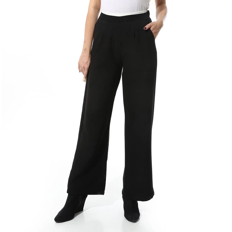 Elastic Waist Classic Pants - Mr Joe Relaxed Lounge Trousers
