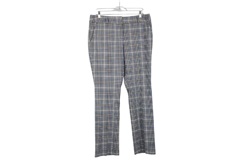 7th Avenue New York & Company Black Blue Plaid Pants | 10 Cozy Maternity Pants