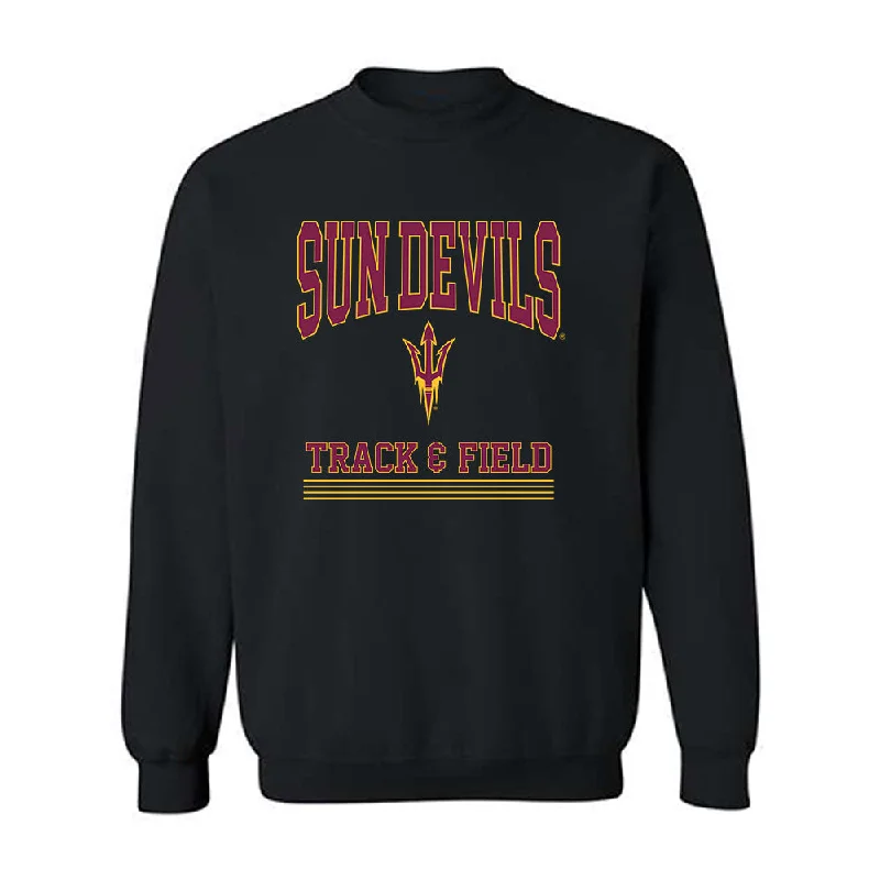Arizona State - NCAA Women's Track & Field : Kylie Miller - Classic Fashion Shersey Crewneck Sweatshirt Hoodie with Batwing Sleeves Loose Dramatic
