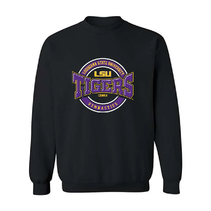 LSU - NCAA Women's Gymnastics : Ashley Cowan - Classic Fashion Shersey Crewneck Sweatshirt Hoodie with Cuffed Sleeves Snug Secure
