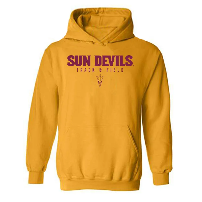 Arizona State - NCAA Women's Track & Field : Kylie Miller - Classic Shersey Hooded Sweatshirt Hoodie with Crew Neck Simple Timeless