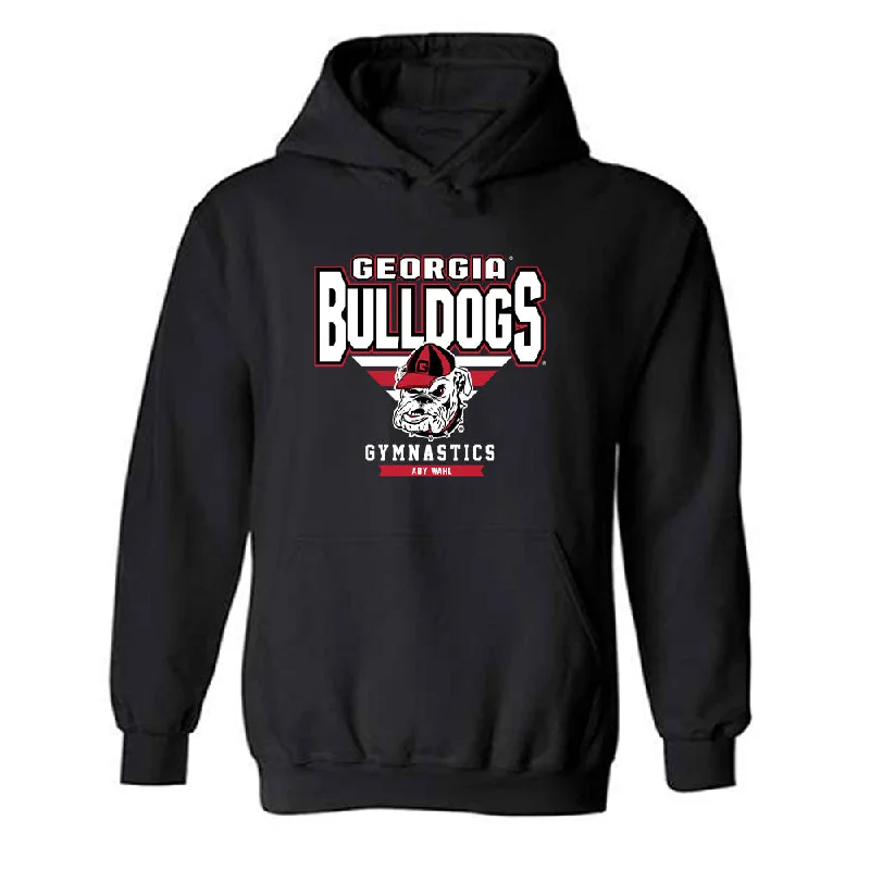 Georgia - NCAA Women's Gymnastics : Ady Wahl - Classic Fashion Shersey Hooded Sweatshirt Hoodie with Hem Embroidery Detailed Premium
