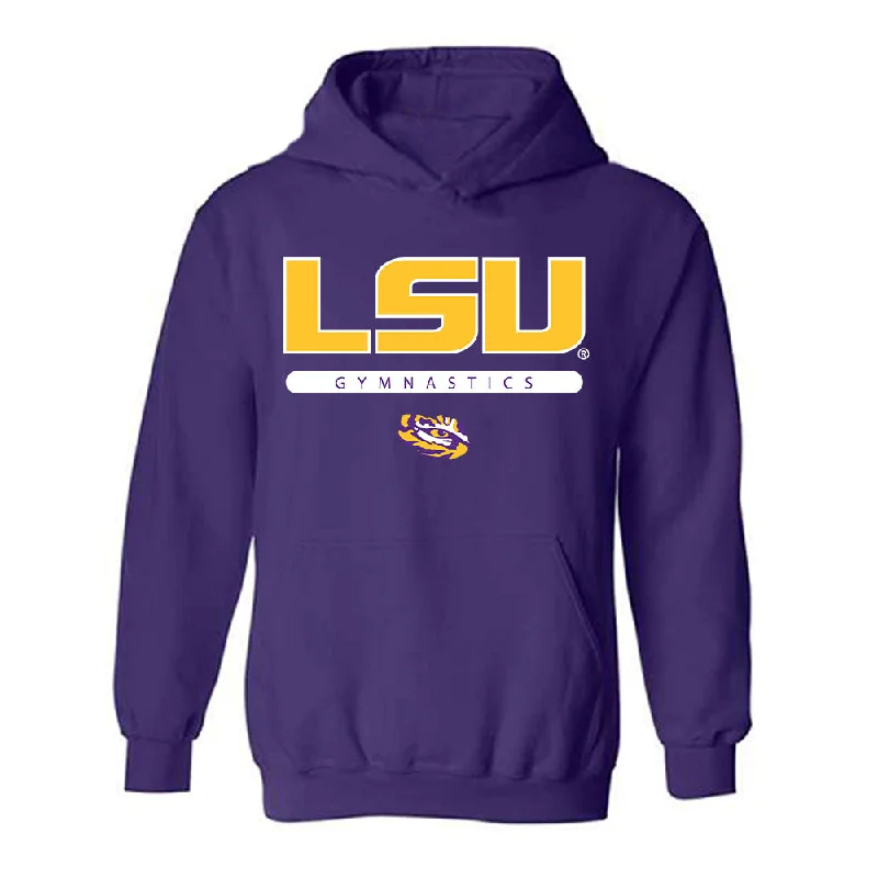LSU - NCAA Women's Gymnastics : Sierra Ballard - Classic Shersey Hooded Sweatshirt Hoodie with Logo Branding Identity