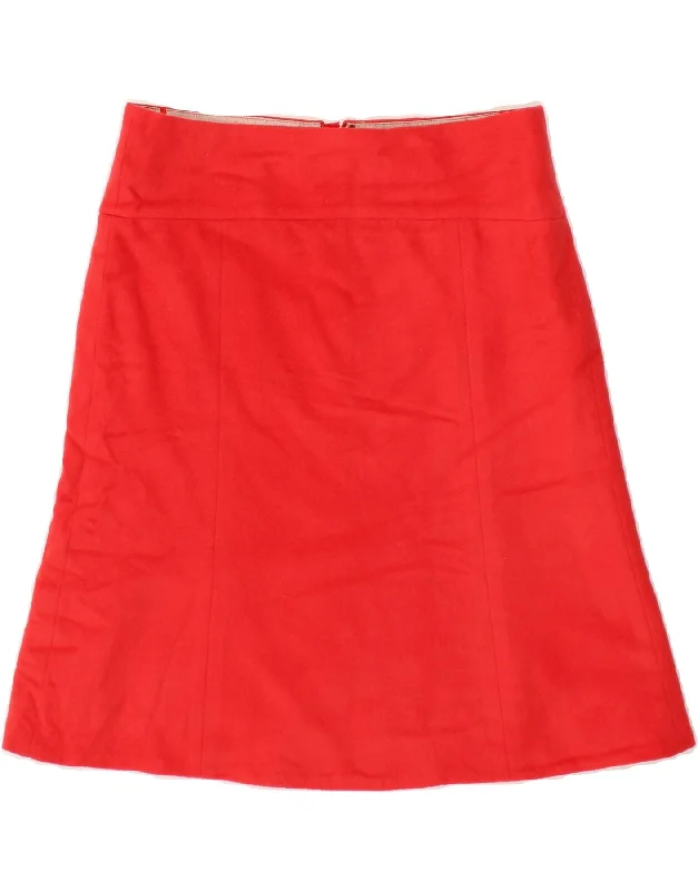 J. CREW Womens A-Line Skirt  W30 Medium Red velvet skirt sumptuous