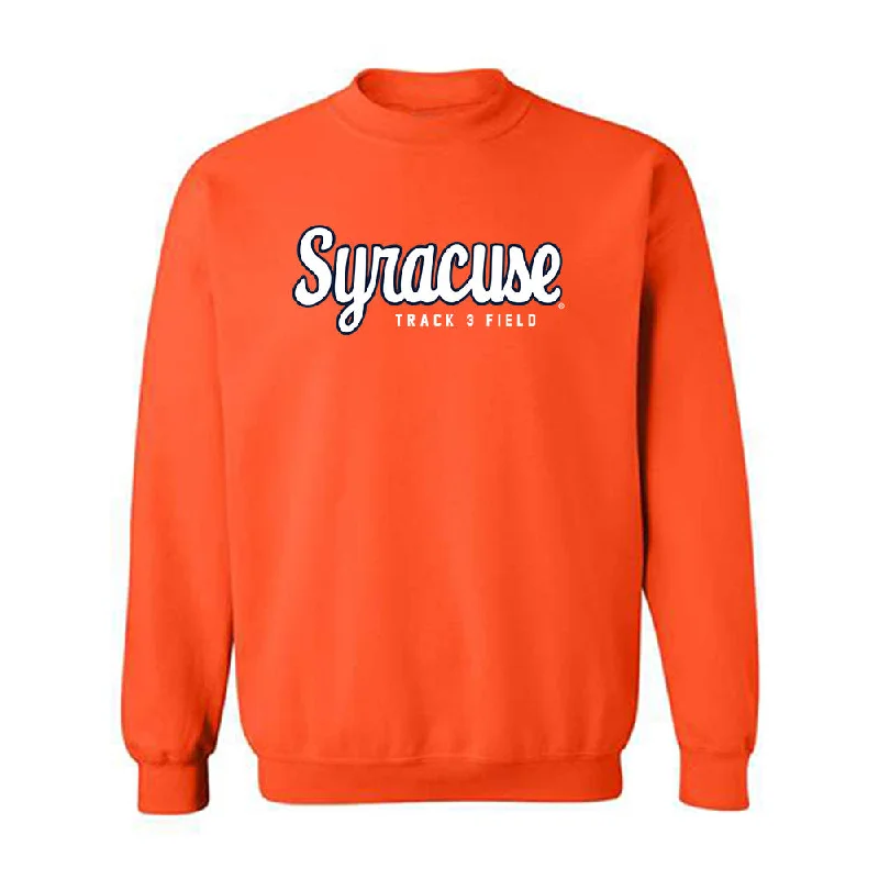 Syracuse - NCAA Women's Track & Field : Olivia Etienvre - Classic Shersey Crewneck Sweatshirt Hoodie with Tied Waist Feminine Flattering