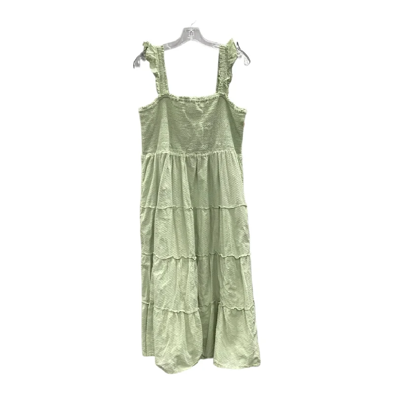 Dress Casual Maxi By J. Crew In Green, Size:Xl Tunics Leisure comfortable