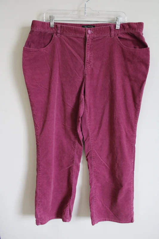Talbots Heritage Boot Pink Pant | 18W Comfy High-Waist Jeans