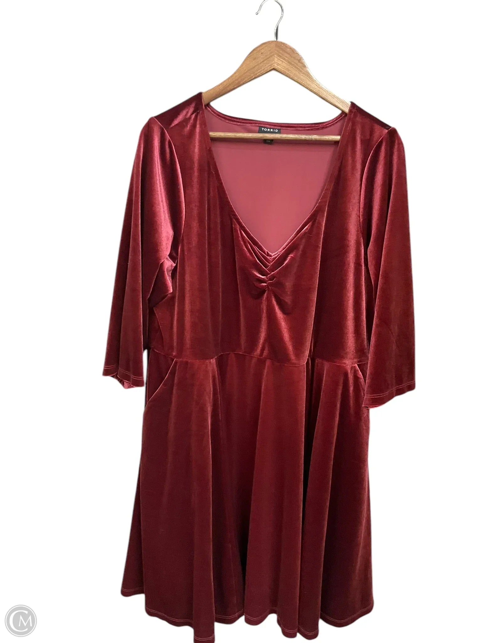 Dress Casual Short By Torrid In Maroon, Size: 3x Tunics Short Trendy