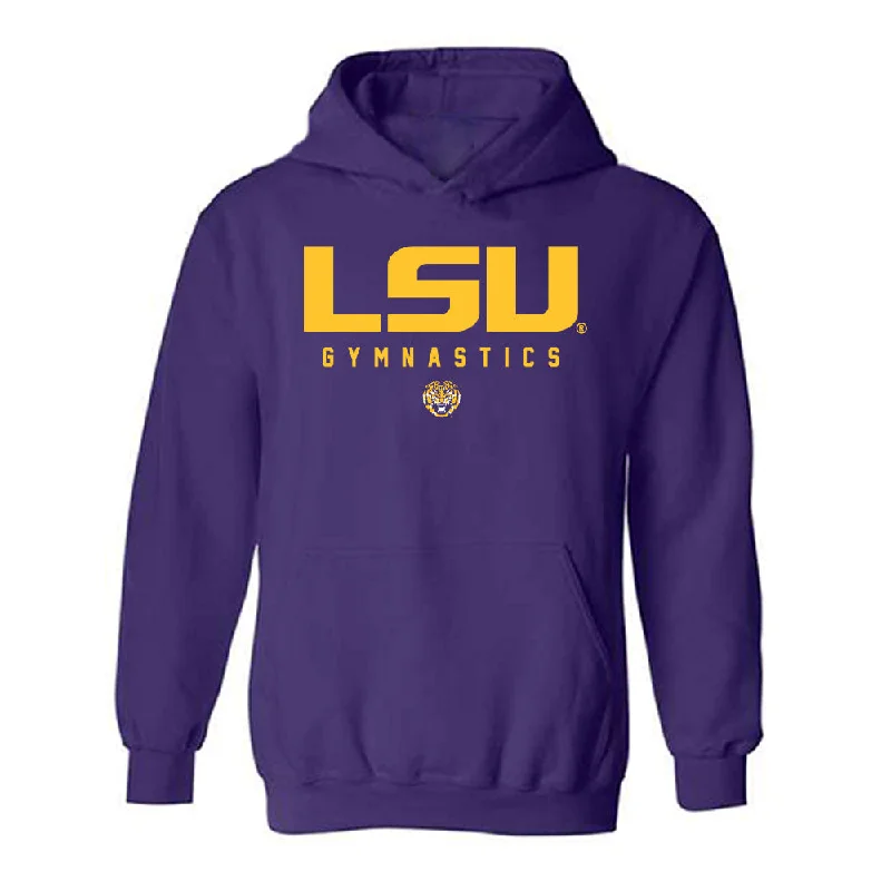 LSU - NCAA Women's Gymnastics : Kaytlyn Johnson - Hooded Sweatshirt Hoodie with Set-In Sleeves Structured Classic