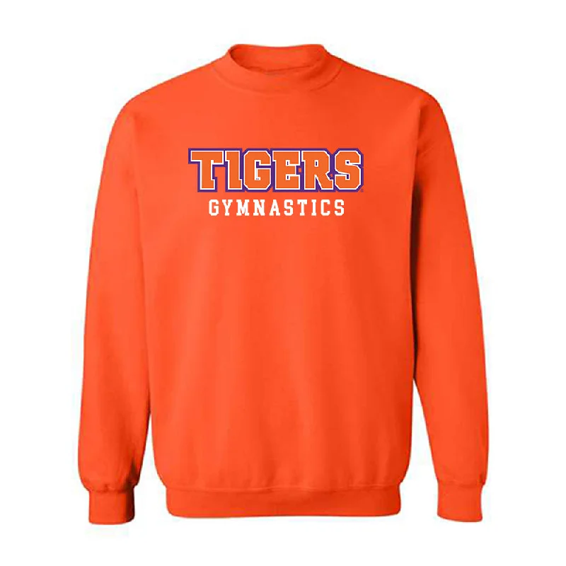 Clemson - NCAA Women's Gymnastics : Gabrielle Clark - Classic Shersey Crewneck Sweatshirt Hoodie with High Neck Warm Protective