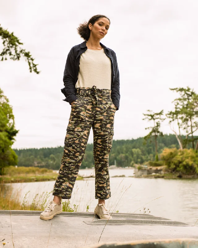 Organic Ripstop Cargo Pant Wide-Legged Palazzos